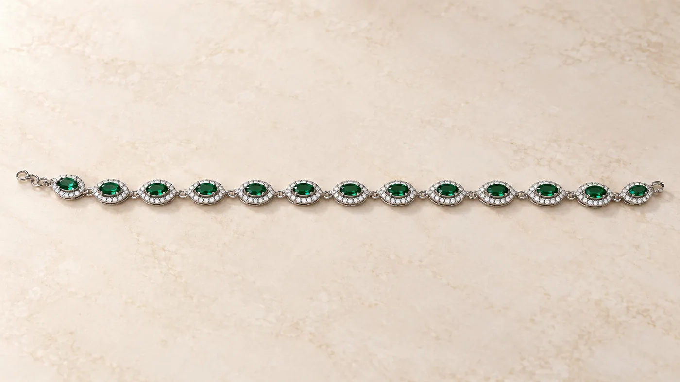 Emerald Link Bracelet